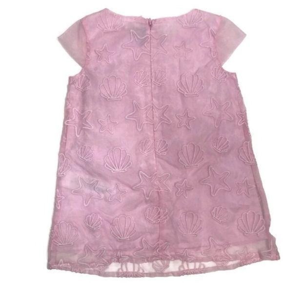 Original marines tulle embroidered nautical dress with seashells and starfish 2 - Picture 2 of 6